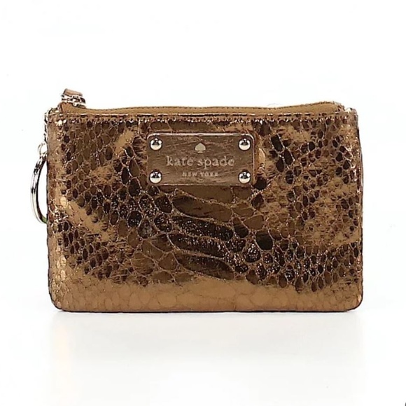 kate spade Handbags - KATE SPADE Metallic Gold Coin Purse
